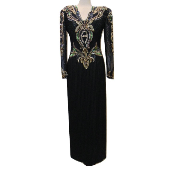 Vintage beaded evening formal dress Sz 6